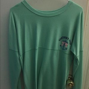 Cute pale green long sleeve shirt